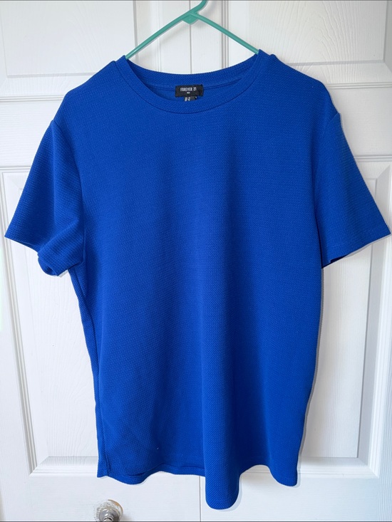 Forever 21 Other - Forever 21 Men’s Cobalt Blue Short Sleeve Crew Neck Tee